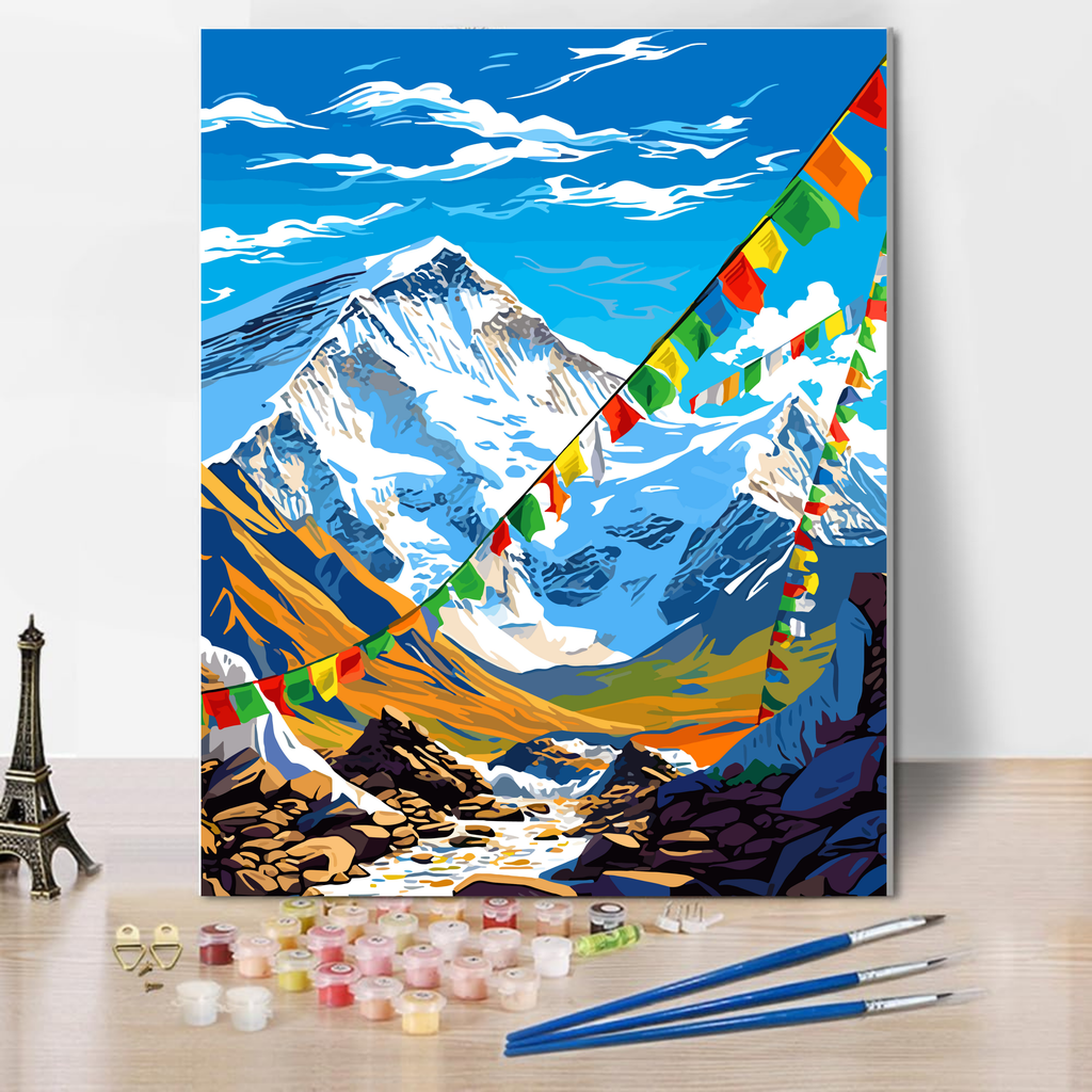 From Everest, With Love - Paint by Numbers Kit (12x16 inches)
