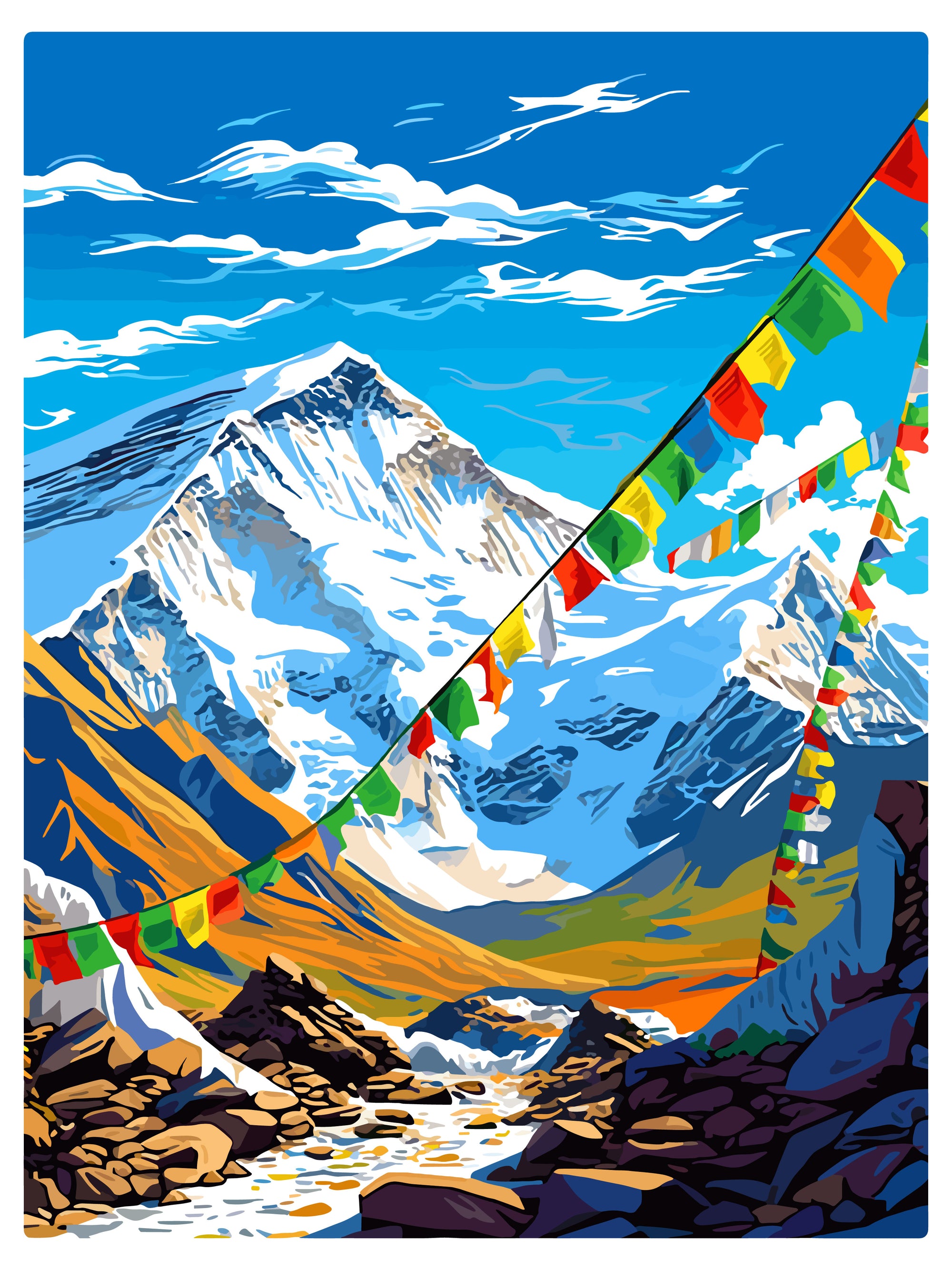 From Everest, With Love - Paint by Numbers Kit (12x16 inches)