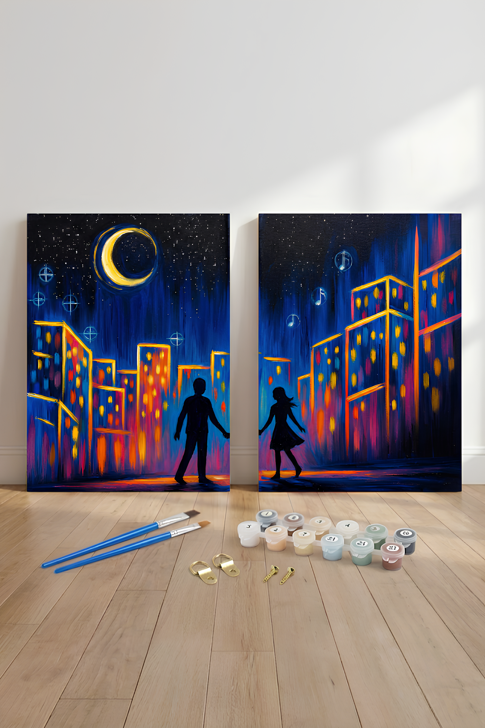 You Complete Me 2 Pc Paint-by-Numbers Kit  (32x24 inches)