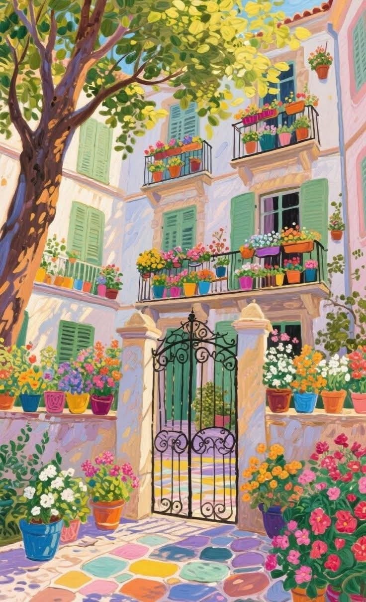 A Mediterranean Daydream - Paint by Numbers Kit (12x16 inches)