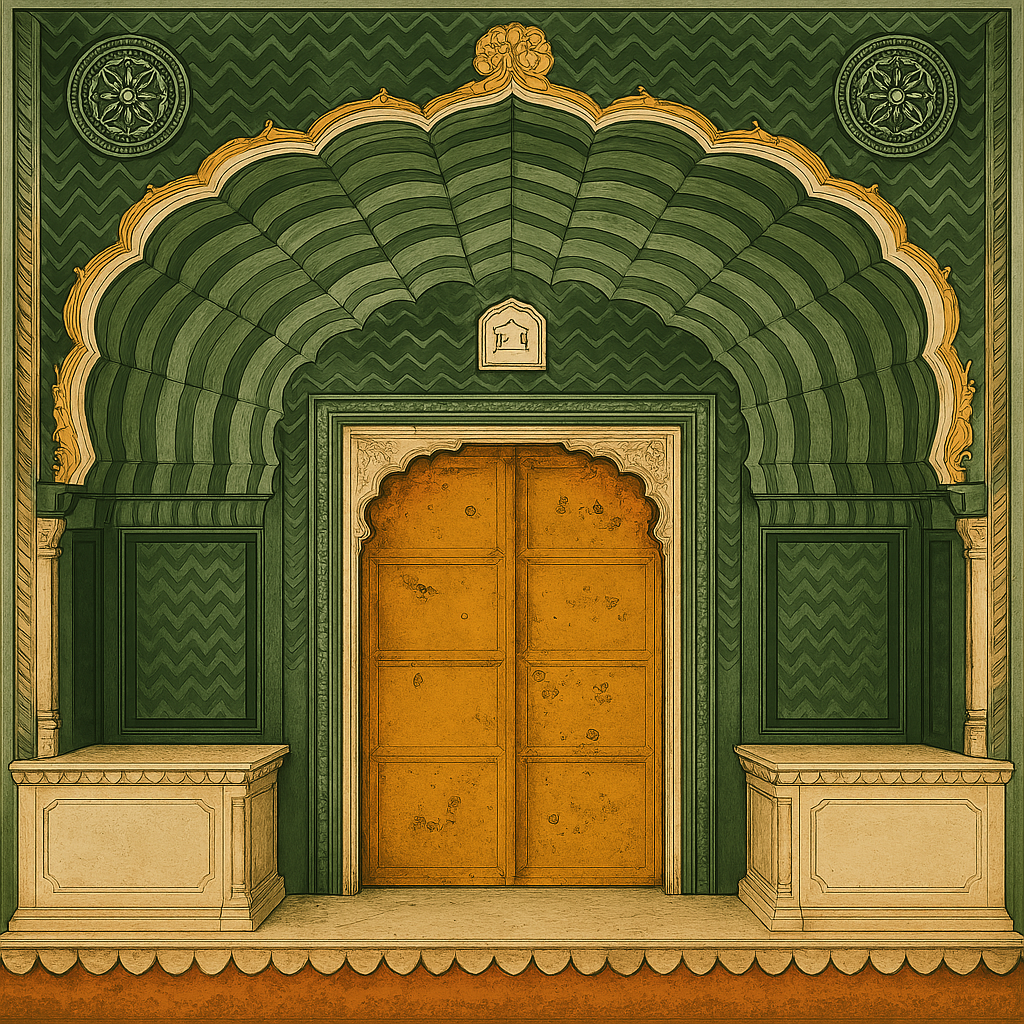 Echoes of Jaipur - Paint by Numbers (8x8 inches)