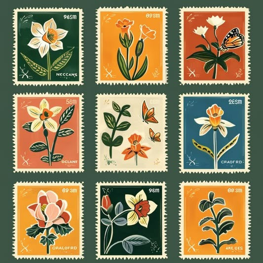 Wildflower Post - Paint by Numbers (8x8 inches)