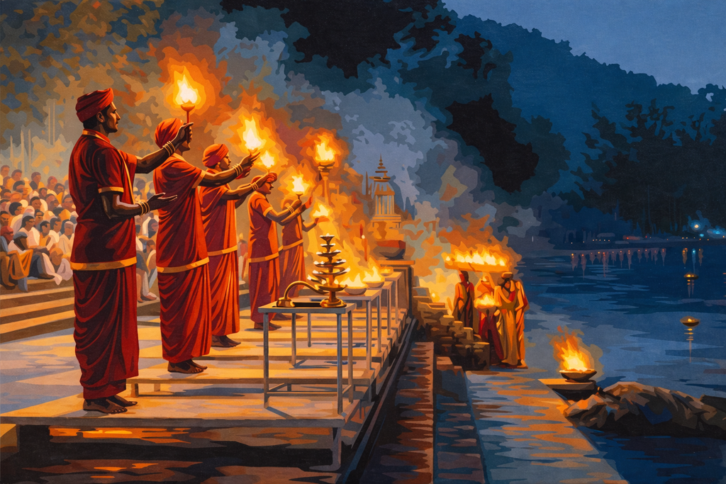 Har Har Ganga - Paint by Numbers Kit (12x16 inches)