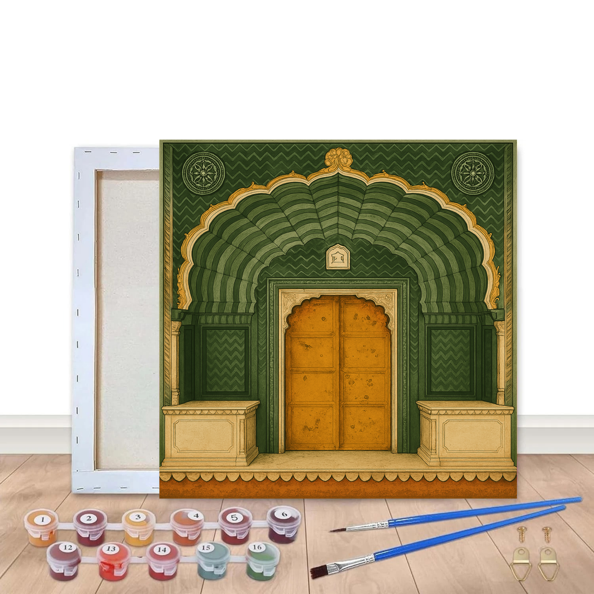 Echoes of Jaipur - Paint by Numbers (8x8 inches)