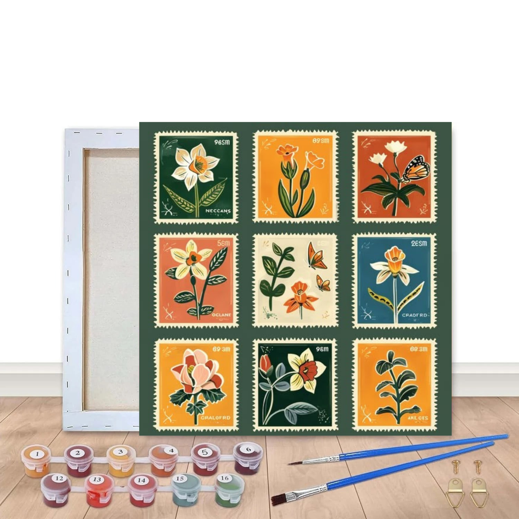 Wildflower Post - Paint by Numbers (8x8 inches)