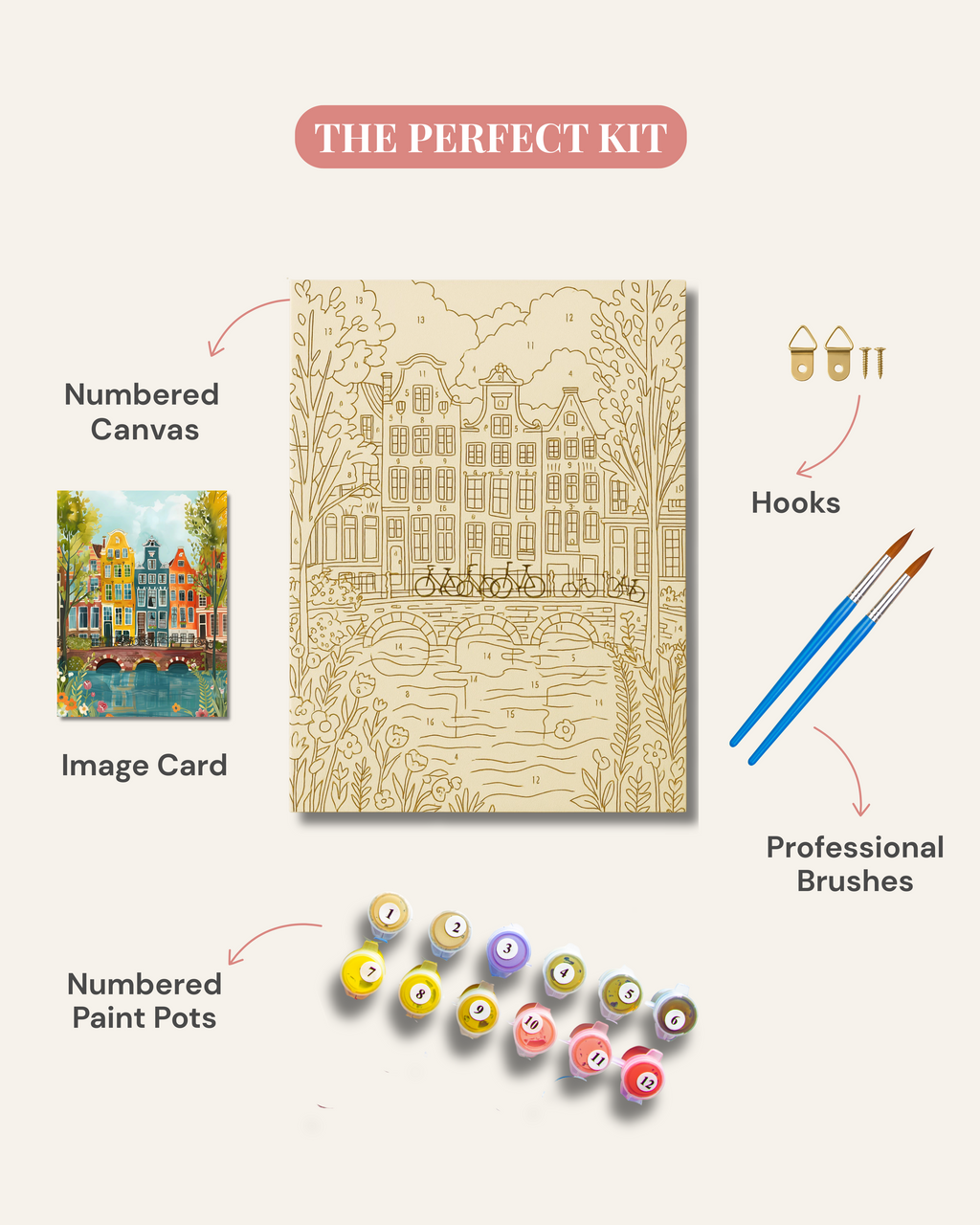 Buddha’s Quiet Hour - Paint by Numbers (8x8 inches)