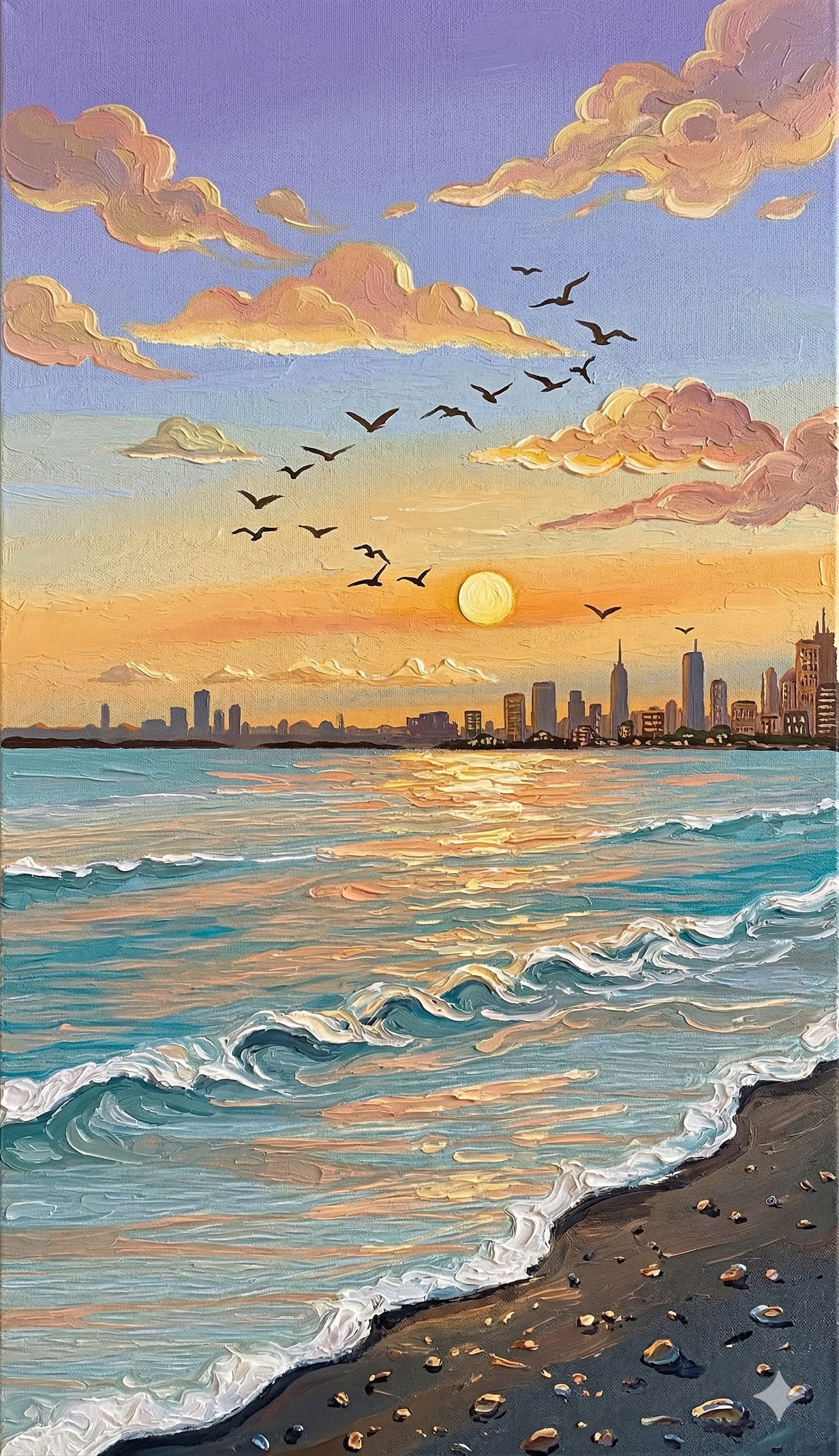 Symphony of the Shoreline - Paint by Numbers Kit (12x16 inches)