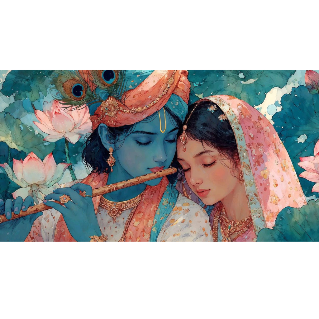 Whispers of Vrindavan - Paint by Numbers Kit (12x16 inches)