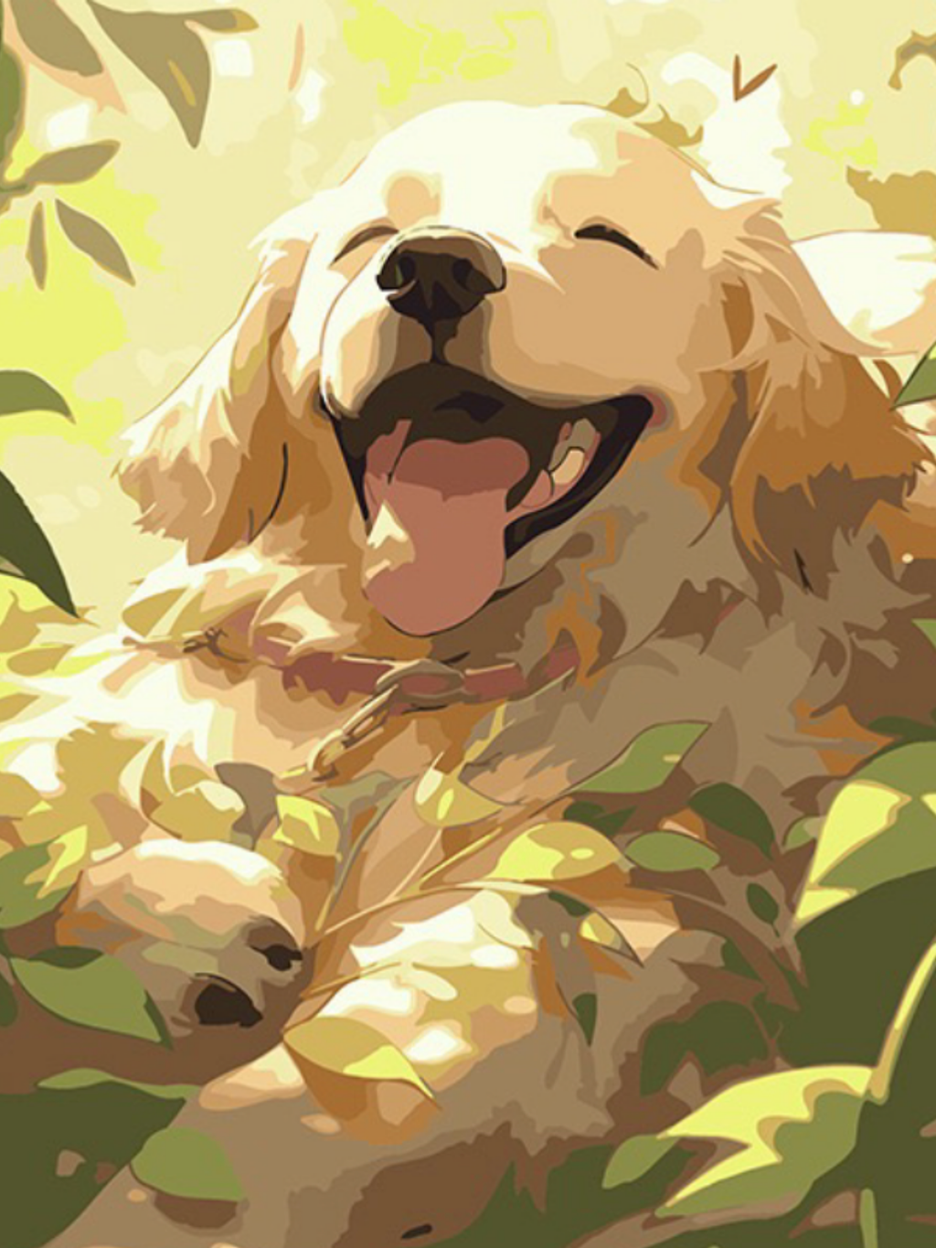 Paws and Positivity – Paint by Numbers Kit (12x16 inches)