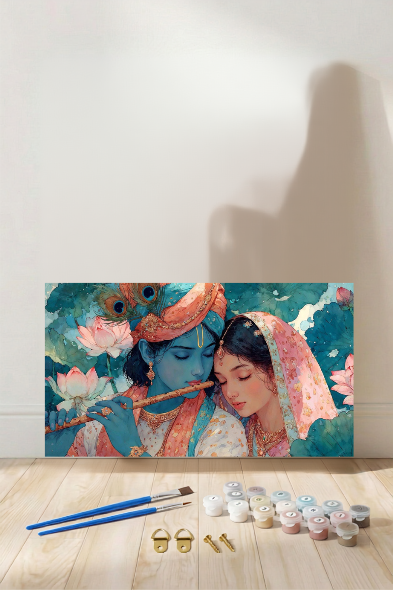 Whispers of Vrindavan - Paint by Numbers Kit (12x16 inches)