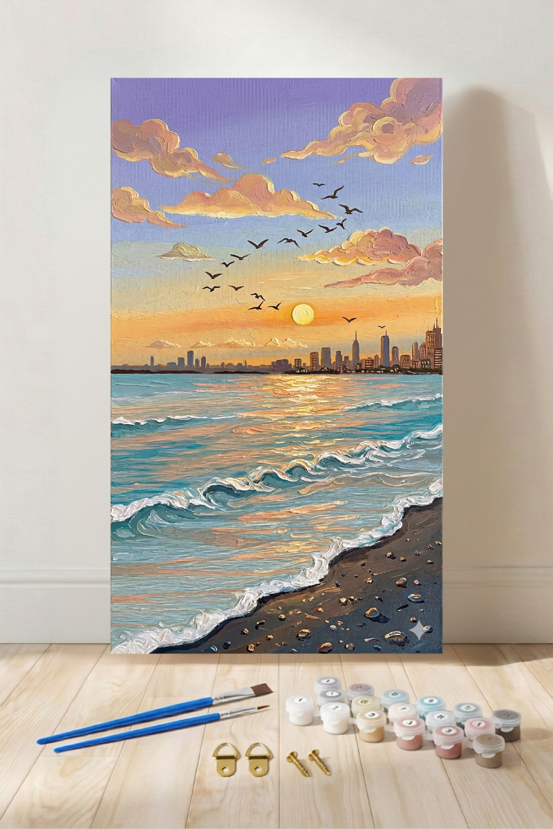 Symphony of the Shoreline - Paint by Numbers Kit (12x16 inches)