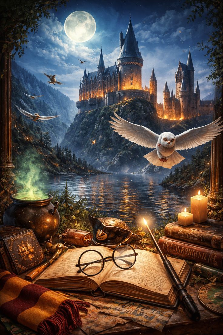 Secrets of the Spellbound Castle - Paint by Numbers Kit (12x16 inches)