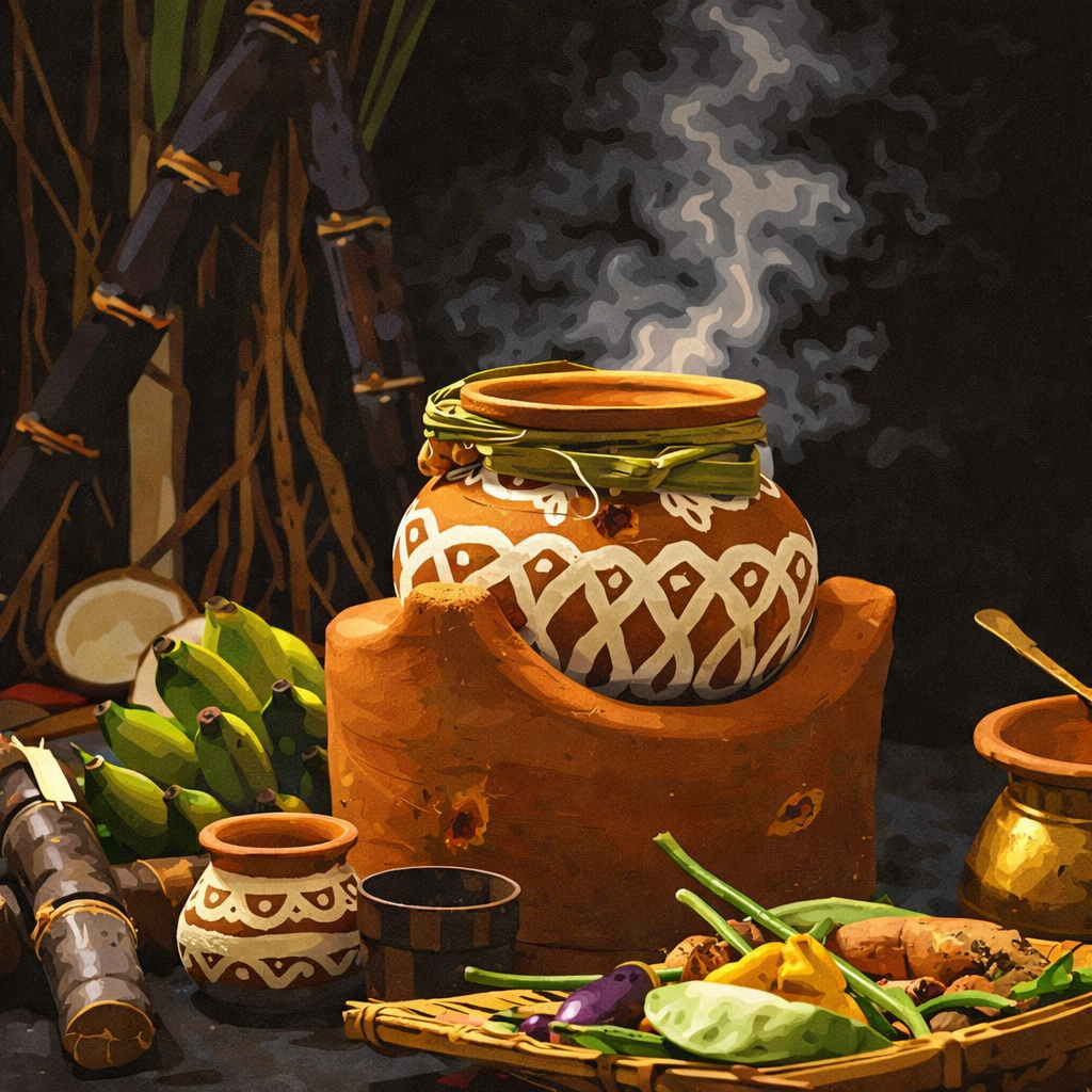 The Harvest Boil -  Paint by Numbers Kit (8x8 inches)