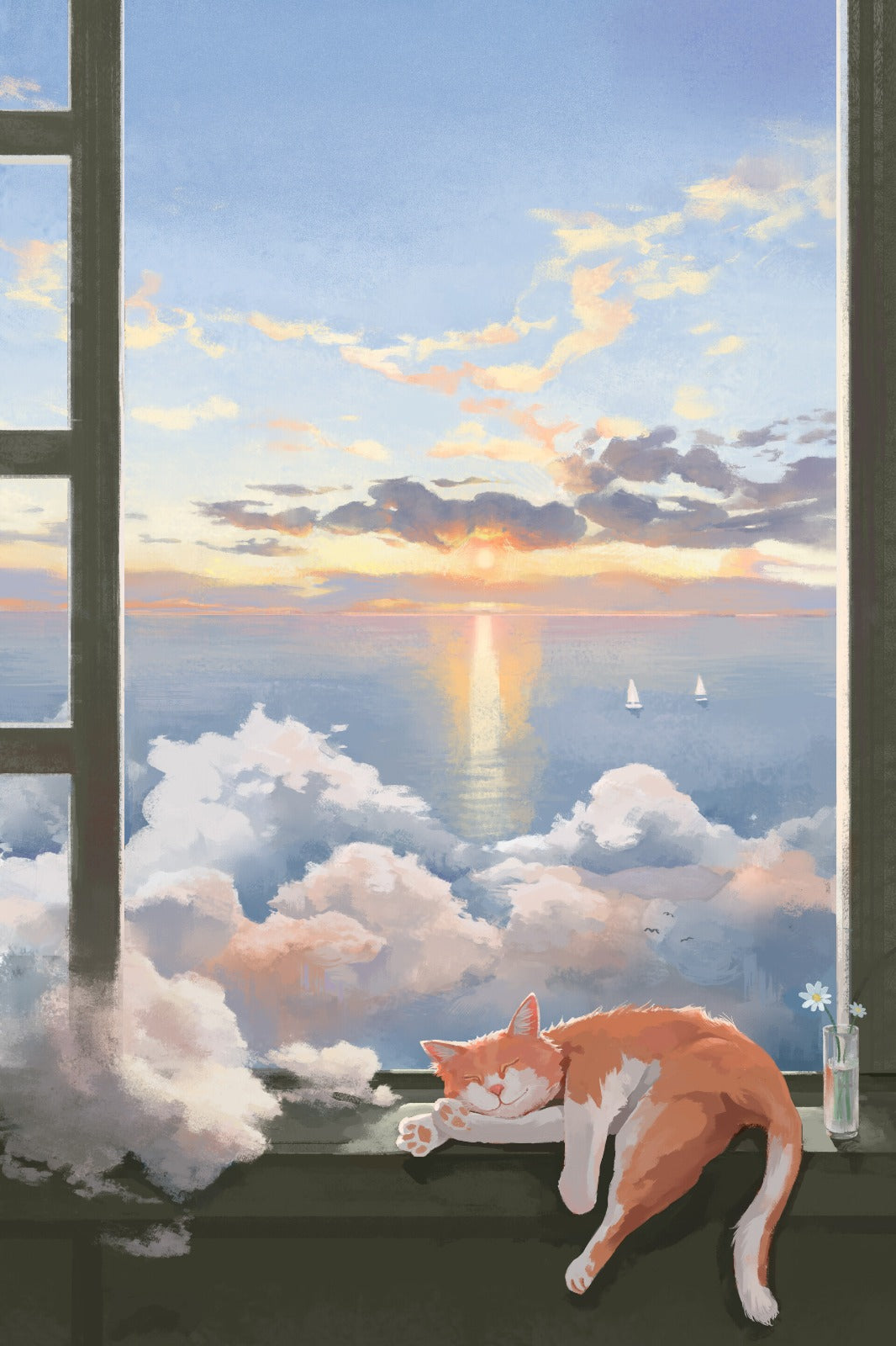 Cuddles & Snuggles - Paint by Numbers Kit (12x16 inches)