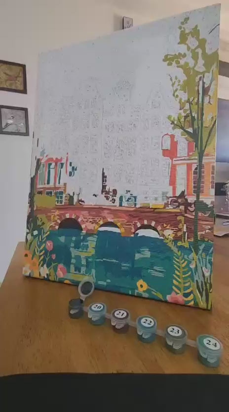 Colors of Amsterdam - Paint by Numbers Kit (12x16 inches)