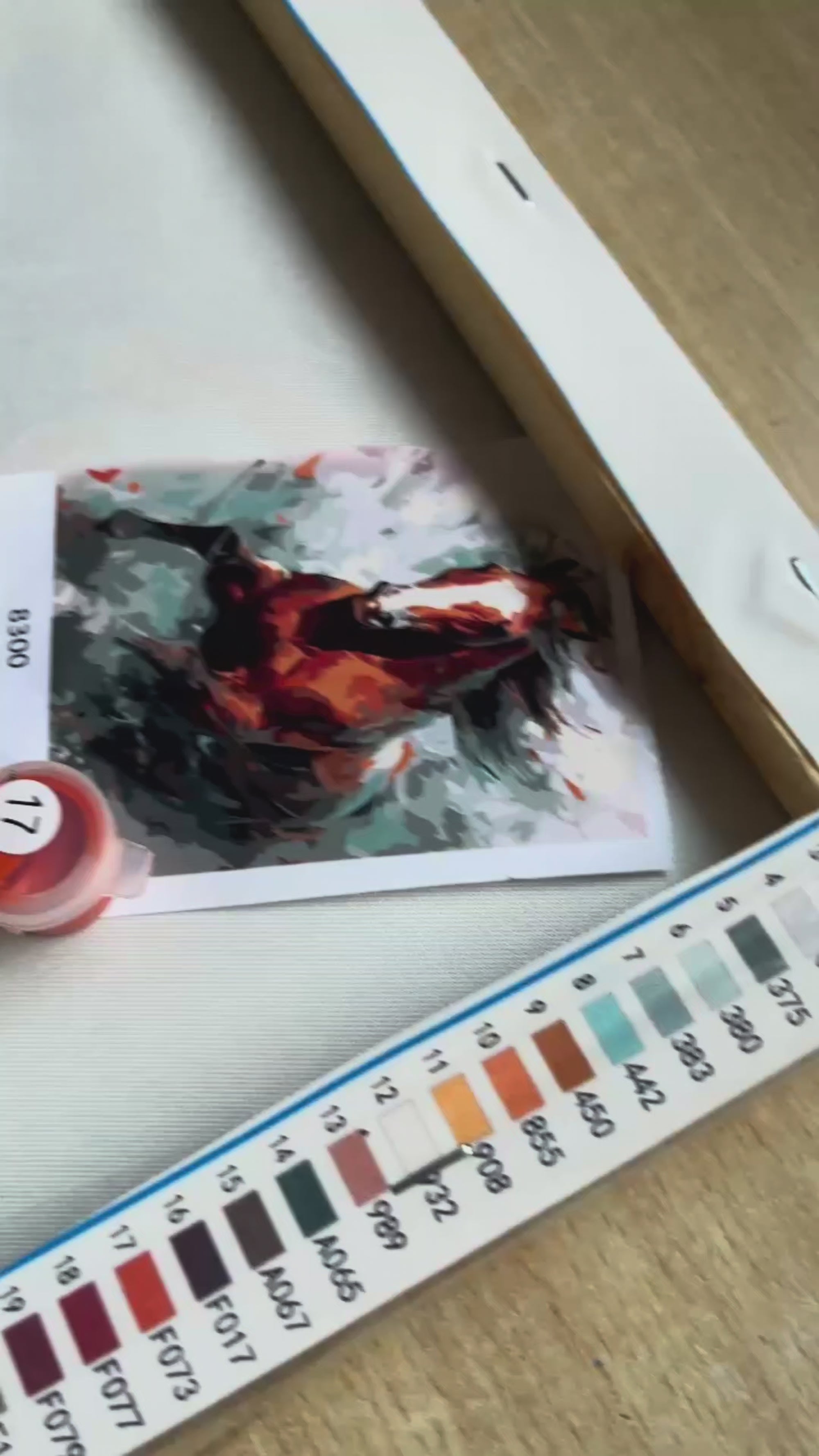 Heart of Thunder – Paint by Numbers Kit (12x16 inches)